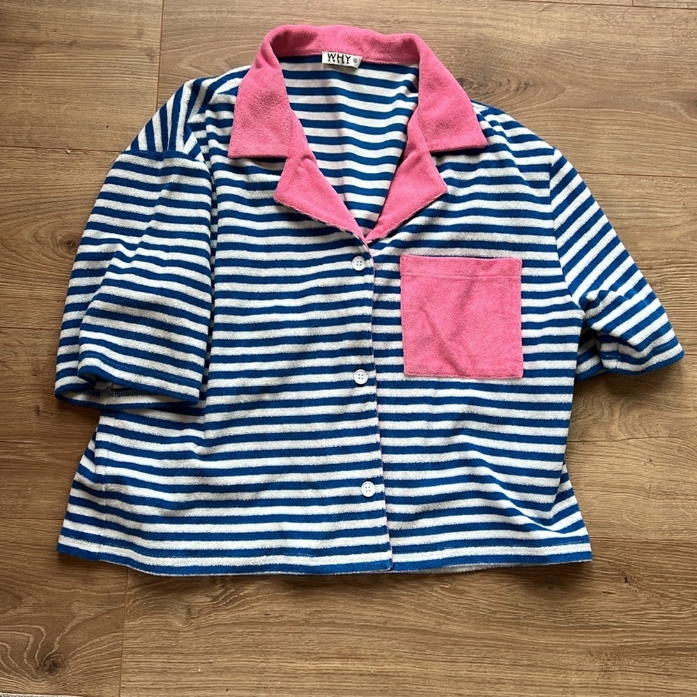 Terry Cloth Striped Set - Picture 4 of 4